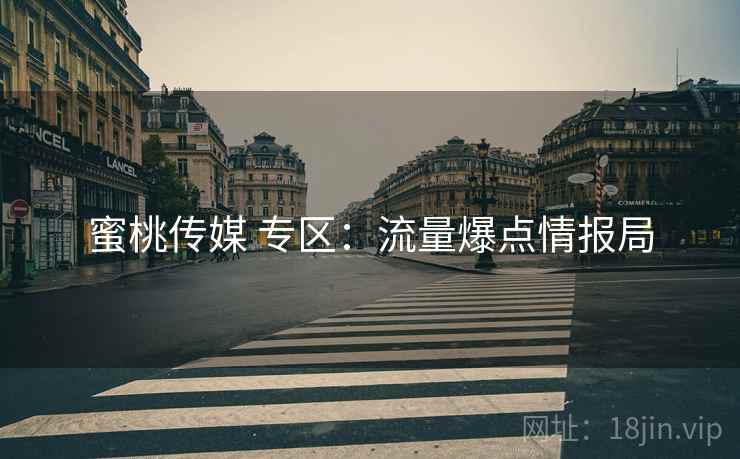 蜜桃传媒 专区：流量爆点情报局